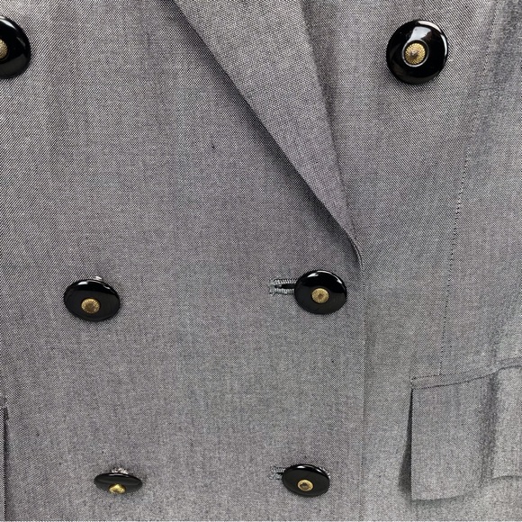 🍁 Casual Corner Petite Blazer Double Breasted Jacket Coat sz 12P - Picture 5 of 7